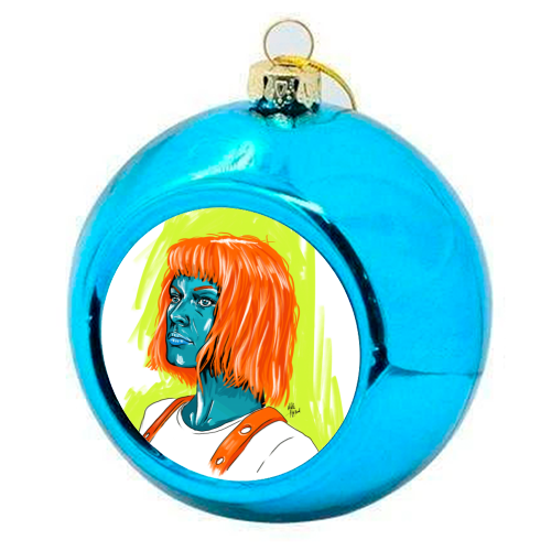 Leeloo - colourful christmas bauble by Mike Hazard