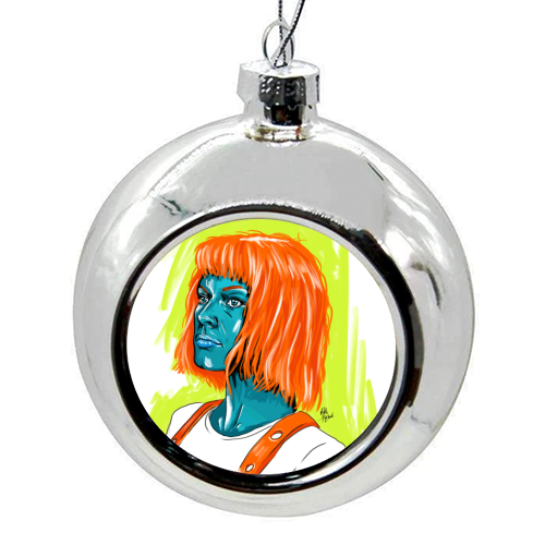 Leeloo - colourful christmas bauble by Mike Hazard