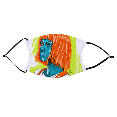 Leeloo - face cover mask by Mike Hazard