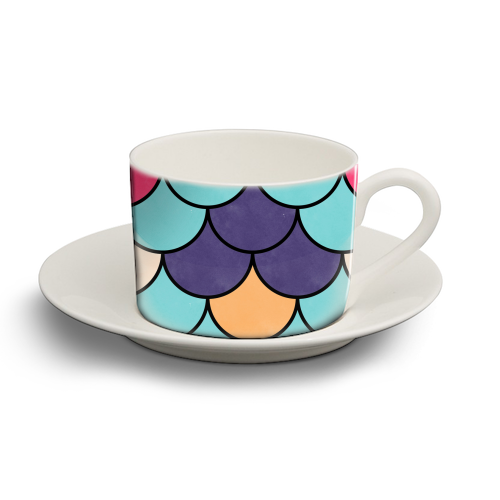 Lovely Pattern IX - personalised cup and saucer by Amir Faysal