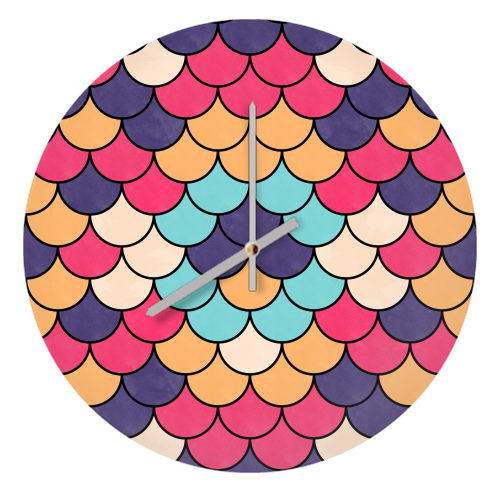 Lovely Pattern IX - quirky wall clock by Amir Faysal