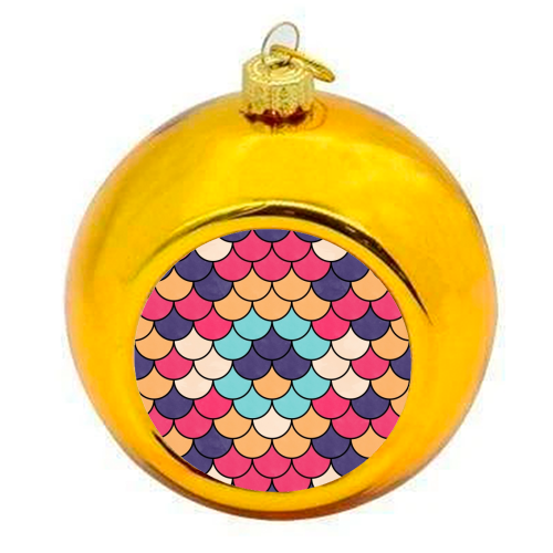 Lovely Pattern IX - colourful christmas bauble by Amir Faysal