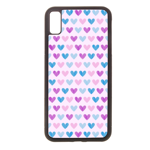 Colorful  Hearts  - Stylish phone case by Amir Faysal