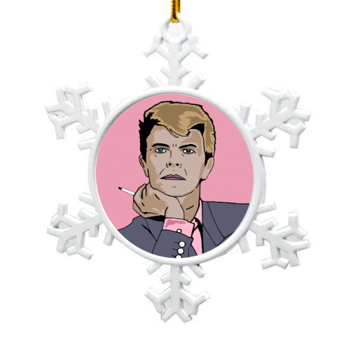 David Bowie '83. - snowflake decoration by Danny Welch