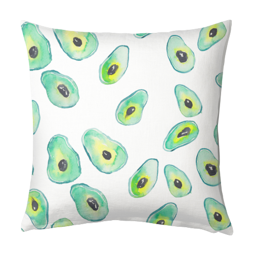 Avocados - designed cushion by Michelle Walker