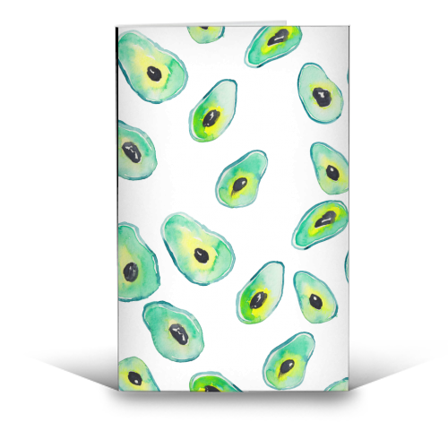 Avocados - funny greeting card by Michelle Walker