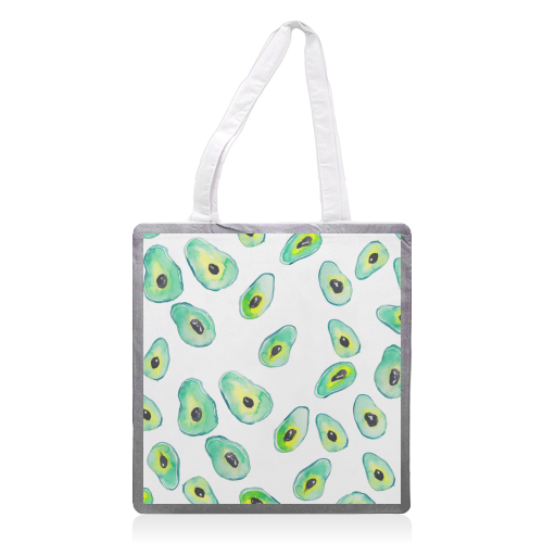 Avocados - printed tote bag by Michelle Walker