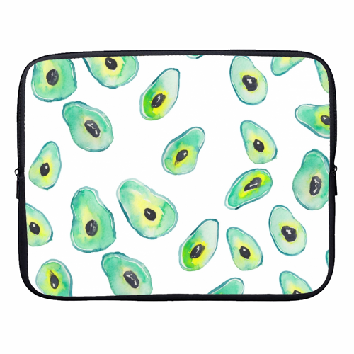 Avocados - designer laptop sleeve by Michelle Walker