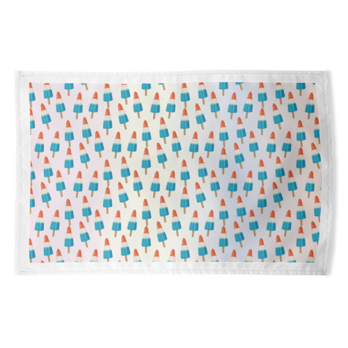Blue Rockets - funny tea towel by LozMac