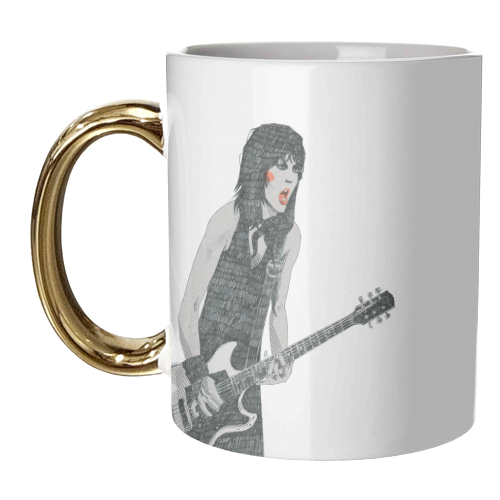 Joan Jett - unique mug by Alexander Jackson
