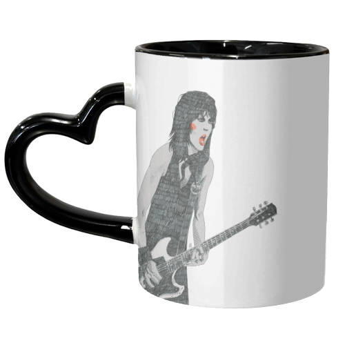 Joan Jett - unique mug by Alexander Jackson