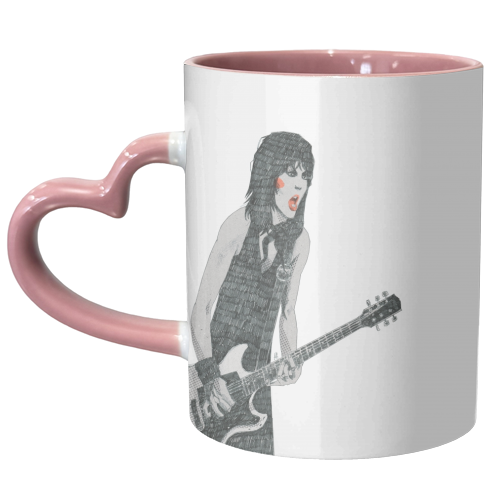 Joan Jett - unique mug by Alexander Jackson