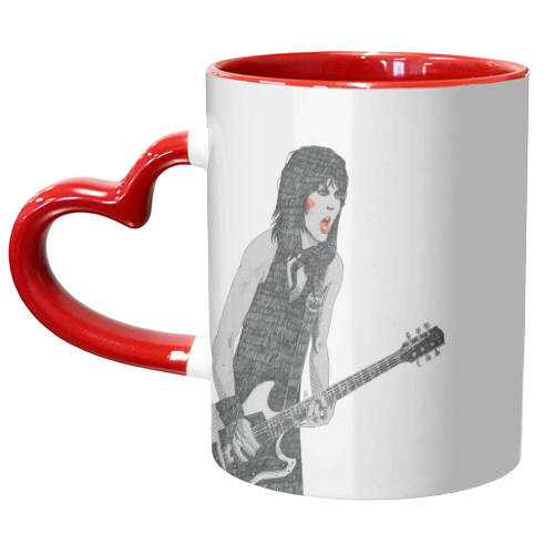 Joan Jett - unique mug by Alexander Jackson