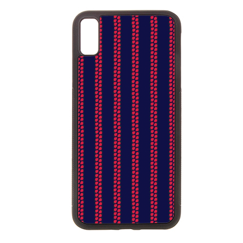 Strawberry Stripes Pattern - StripeV/Navy - stylish phone case by J. Diener