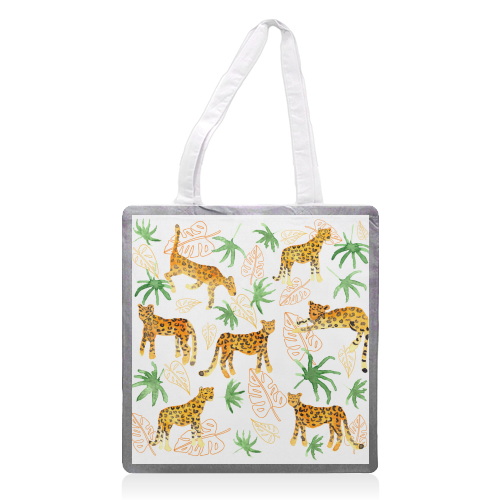 Jungle Leopards - printed tote bag by Michelle Walker