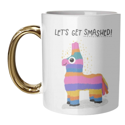 Let's Get Smashed! - unique mug by Leeann Walker