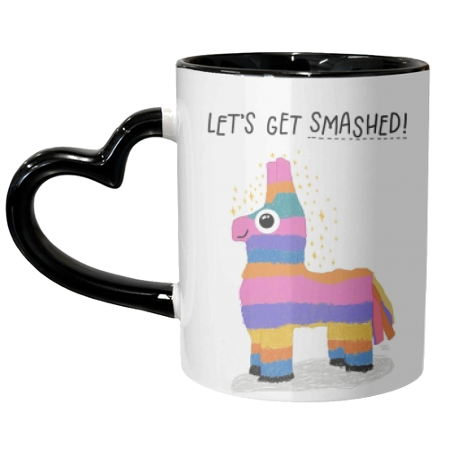 Let's Get Smashed! - unique mug by Leeann Walker