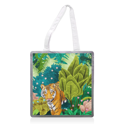 Jungle Tiger - printed tote bag by Uma Prabhakar Gokhale