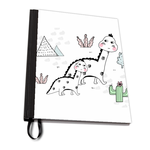 Dino Tribe - personalised A4, A5, A6 notebook by Nichola Cowdery