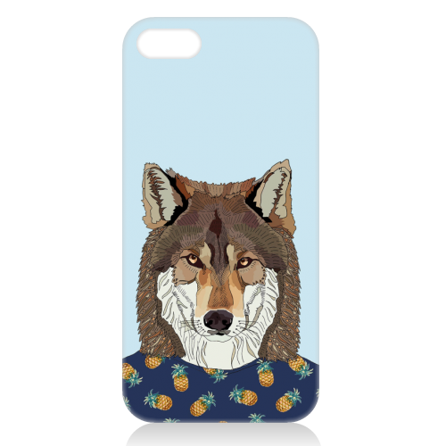 Pineapple Wolf - unique phone case by Casey Rogers