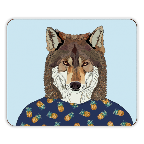 Pineapple Wolf - designer placemat by Casey Rogers