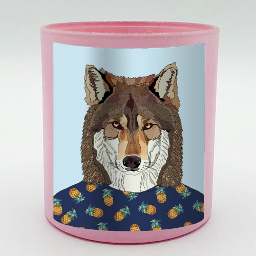 Pineapple Wolf - scented candle by Casey Rogers