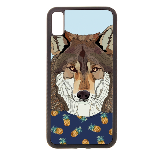 Pineapple Wolf - stylish phone case by Casey Rogers