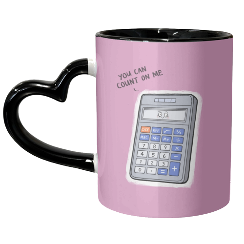You Can Count on Me - unique mug by Carl Batterbee