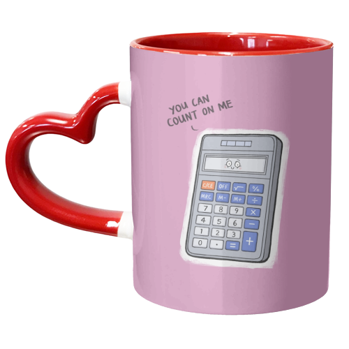 You Can Count on Me - unique mug by Carl Batterbee