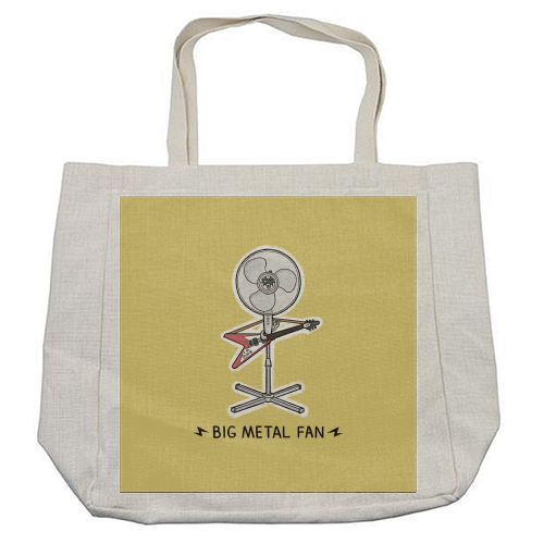 Big Metal Fan - cool beach bag by Carl Batterbee