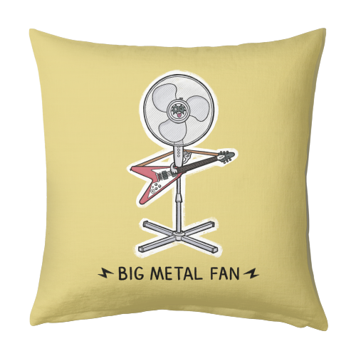 Big Metal Fan - designed cushion by Carl Batterbee