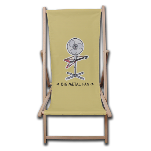 Big Metal Fan - canvas deck chair by Carl Batterbee