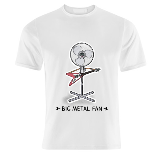 Big Metal Fan - unique t shirt by Carl Batterbee