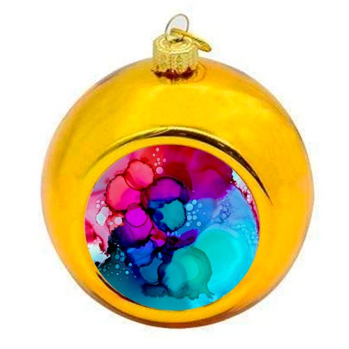 Drops - colourful christmas bauble by karen horn