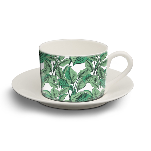 Palm - personalised cup and saucer by Wallace Elizabeth