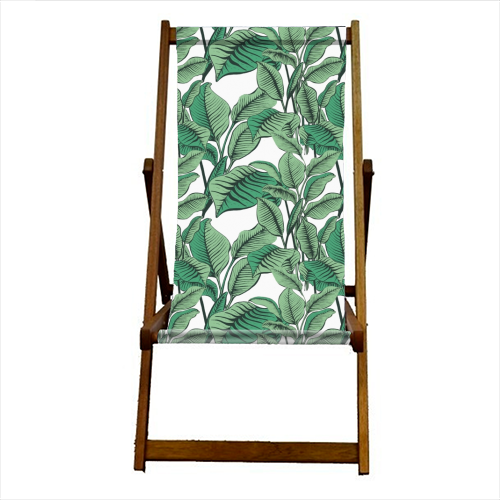 Palm - canvas deck chair by Wallace Elizabeth