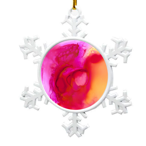 heat - snowflake decoration by karen horn