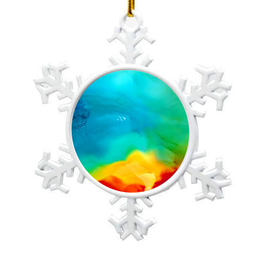 Depth - snowflake decoration by karen horn