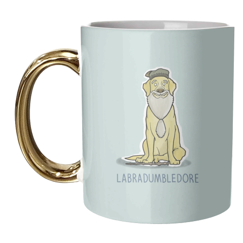 Labradumbledore - unique mug by Carl Batterbee