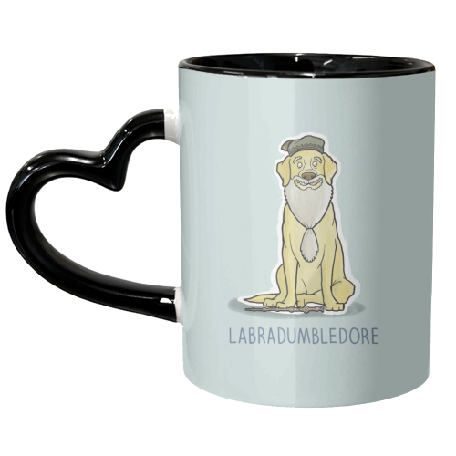 Labradumbledore - unique mug by Carl Batterbee