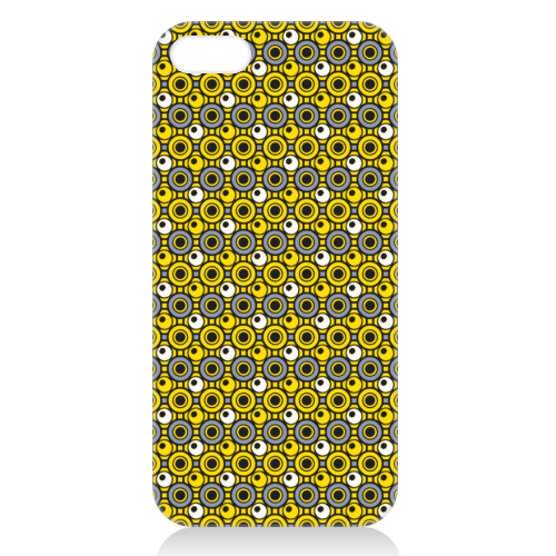 Dot in Yellow and Grey - unique phone case by MarshallWild