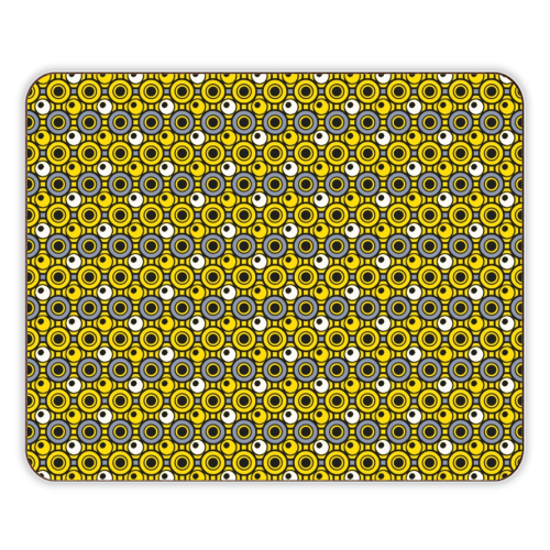 Dot in Yellow and Grey - designer placemat by MarshallWild