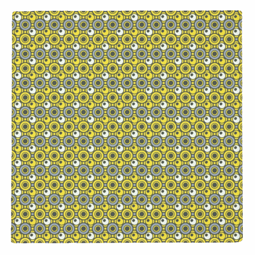 Dot in Yellow and Grey - personalised beer coaster by MarshallWild