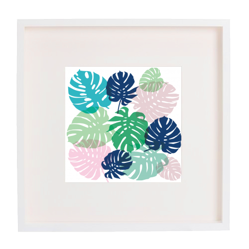 Tropical Monstera - framed poster print by Michelle Walker