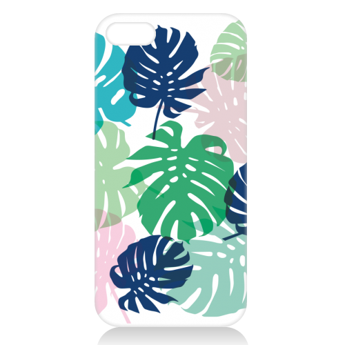 Tropical Monstera - unique phone case by Michelle Walker