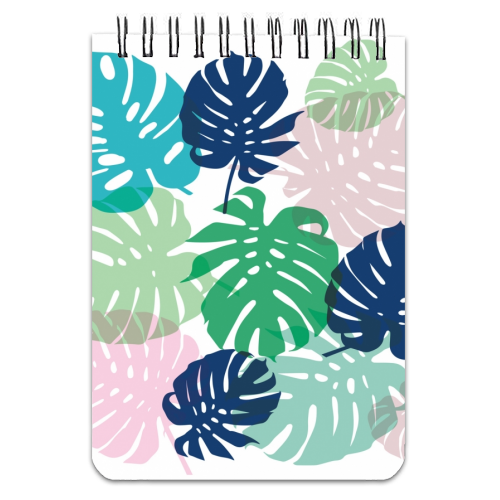 Tropical Monstera - personalised A4, A5, A6 notebook by Michelle Walker
