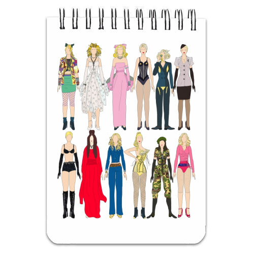Madonna Fashion - personalised A4, A5, A6 notebook by Notsniw Art