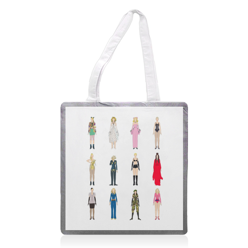 Madonna Fashion - printed tote bag by Notsniw Art