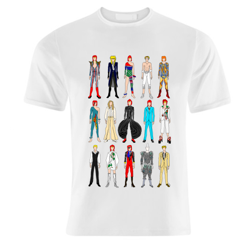 David Bowie Fashion - unique t shirt by Notsniw Art