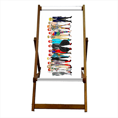 David Bowie Fashion - canvas deck chair by Notsniw Art